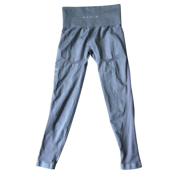 NVGTN Compression Athletic Leggings Womens Small Gray Solid Ankle Cross Fit Gym - Picture 1 of 8